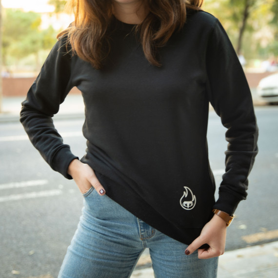 Dessuadora Dona "Flama" Assemblea color negre