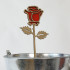Rosa vermella de fusta natural Sant Jordi