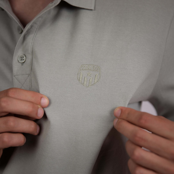 Polo Assemblea escut color gris