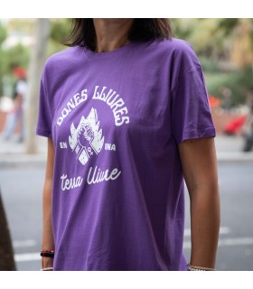 Samarreta Feminista unisex "Dones lliure..." color lila