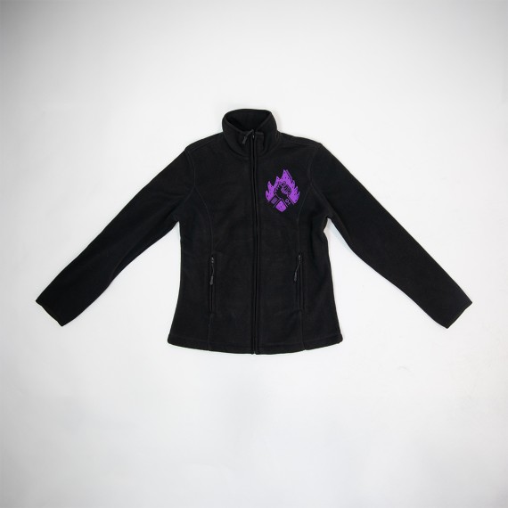 Jaqueta polar Feminista "Dones lliure..." color negre