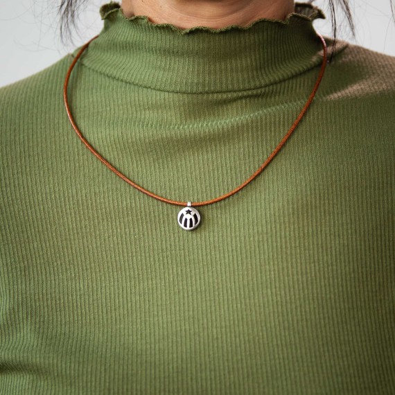 Penjoll estelada circular cordó marró