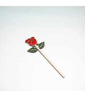 Rosa de fusta tallada