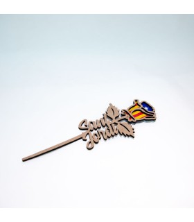 Rosa Estelada de fusta