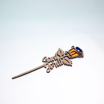 Rosa Estelada de fusta