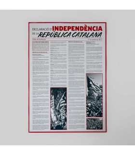 Pòster Declaració Independència de la República Catalana
