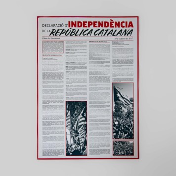 Pòster Declaració Independència de la República Catalana