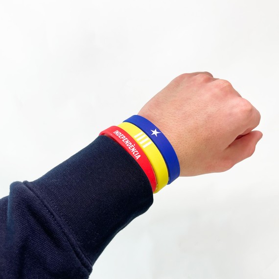 Conjunt de 3 Polseres silicona Estelada blava