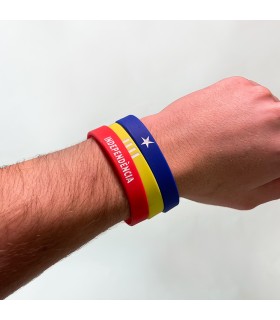 Conjunt de 3 Polseres silicona Estelada blava