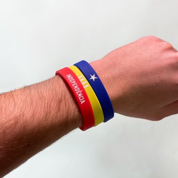 Conjunt de 3 Polseres silicona Estelada blava