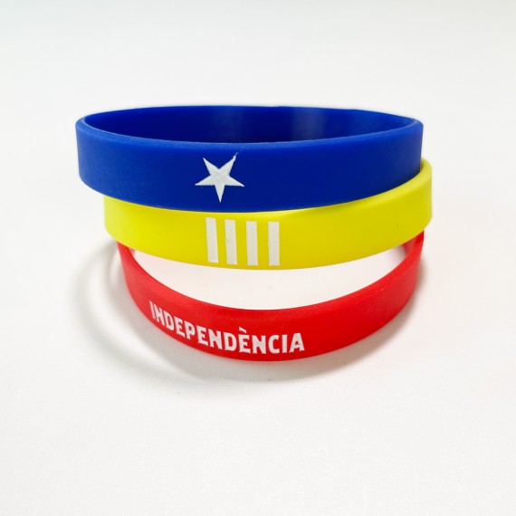 Conjunt de 3 Polseres silicona Estelada blava