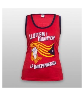 Lot samarreta tirants  "Lluitem i guanyem la independència"