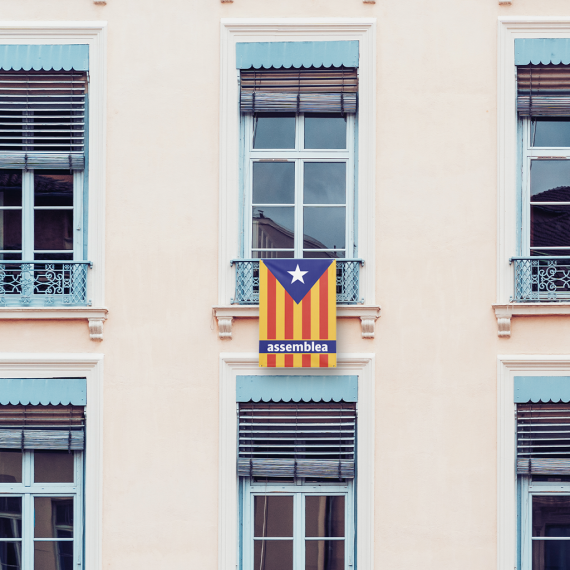 Estelada lona blava