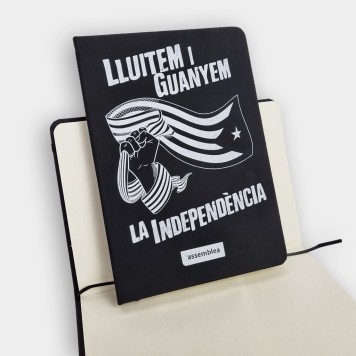 Llibreta amb goma "Lluitem i guanyem la independència"