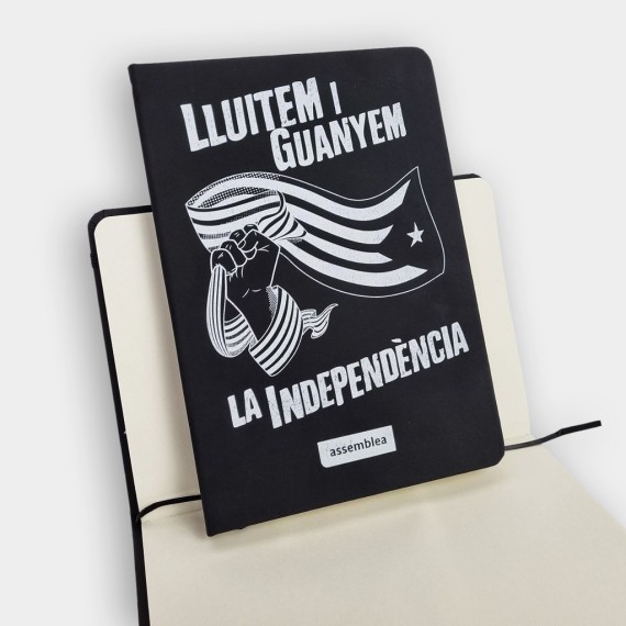 Llibreta amb goma "Lluitem i guanyem la independència"
