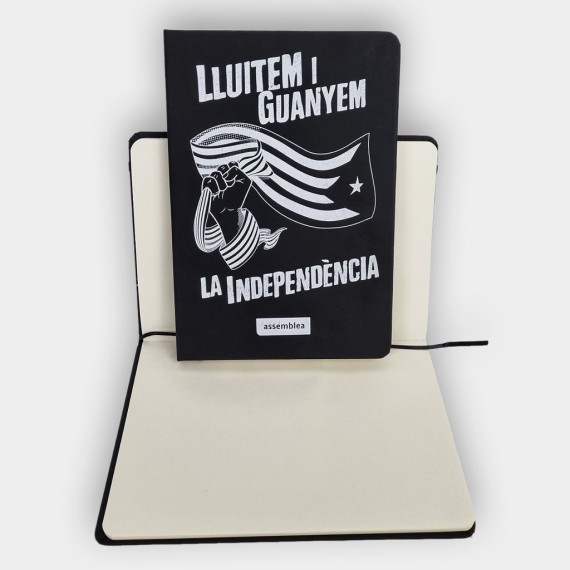 Llibreta amb goma "Lluitem i guanyem la independència"