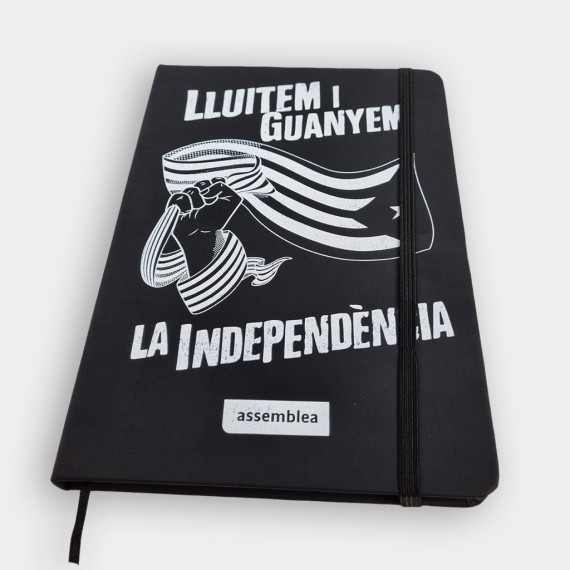Llibreta amb goma "Lluitem i guanyem la independència"
