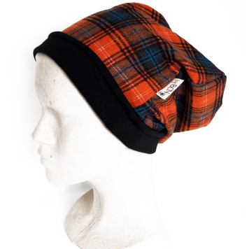 Barretina quadres tons vermell