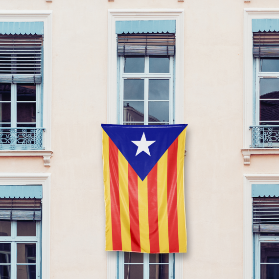 Estelada blava gegant 240x160 cm