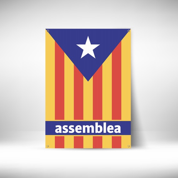 Estelada blava rígida