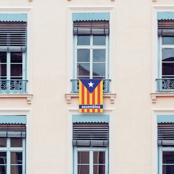 Estelada blava rígida