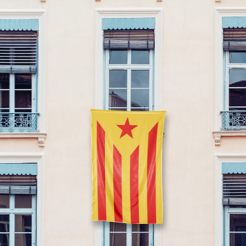 Estelada vermella gegant 240x160 cm